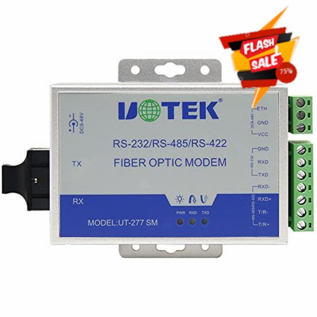 UOTEK RS232 RS485 to Fiber Optical Converter