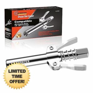 AORRZER Grease Gun Coupler-Upgrade Extra Reach for Recessed Grease Fittings