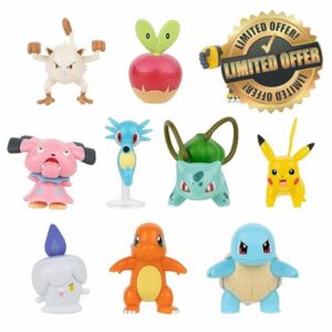 Pok&eacute;mon PKW3301 10 Pack &ndash; Nine 2 One 4.5-inch Battle Figure