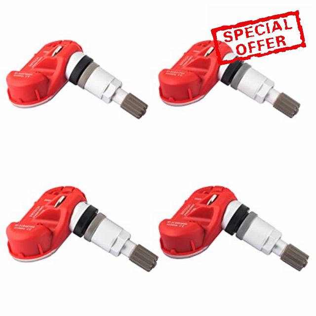 PLDDE 4pcs Tire Pressure Monitoring Sensors 433MHz TPMS Fit Commander MP Compass Grand Cherokee WK2 Wrangler Patriot Liberty Renegade T&C Voyager Ram Grand Caravan Charger Dart Magnum Durango Journey