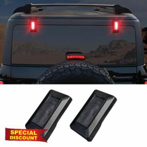 Mabett Window Glass Hinge Cover with LED Lights for Ford Bronco 2021 2022 2023 Rear Window Lights Bronco Accessories(Not for Soft Top)
