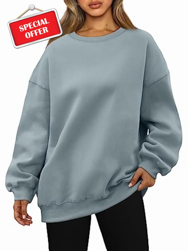 AUTOMET Womens Sweatshirts Hoodies Fleece Crewneck Oversized Pullover Sweaters Casual Comfy Fall Fashion Outfits Clothes 2023