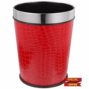 NUOBESTY Retro Trash Can 5L Small Waste Paper Basket Waste Container Bin Garbage Container for Bathroom