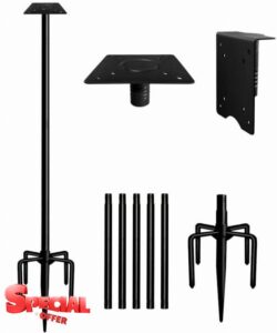 Feeder Stand for Outside，90in，Black