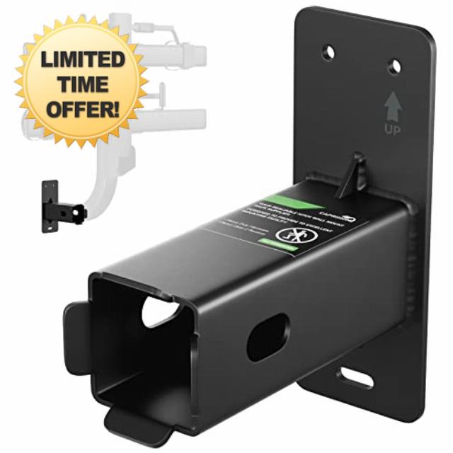 Caprihom Hitch Wall Mount Trailer Hitch Receiver Storage Bike and Cargo Rack Hanging Garage Organizer (2 inch)