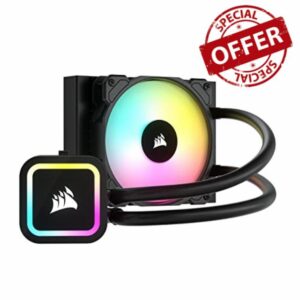 Corsair H60x RGB ELITE Liquid CPU Cooler - 16 Dynamic RGB LEDs - SP120 RGB ELITE Series PWM Fan with AirGuide Technology - Intel&reg; LGA 1700