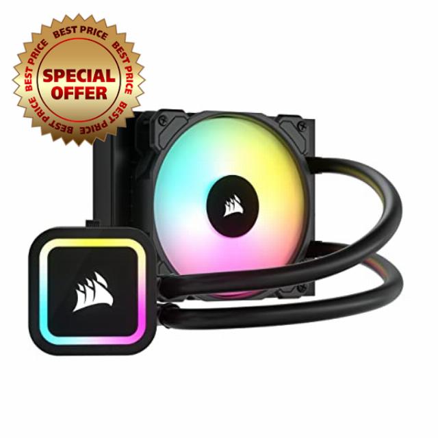 Corsair H60x RGB ELITE Liquid CPU Cooler - 16 Dynamic RGB LEDs - SP120 RGB ELITE Series PWM Fan with AirGuide Technology - Intel® LGA 1700