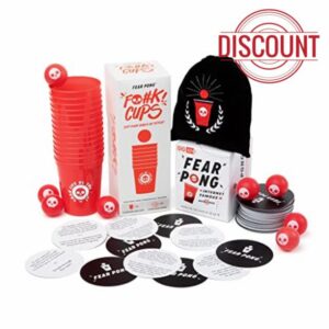 Fear Pong: Ultimate Party Pack &ndash;&nbsp;Includes Base Game + Extra Balls Set + Cups Set &ndash; Perfect Adult Party Game for Wild Beer Pong Game Night