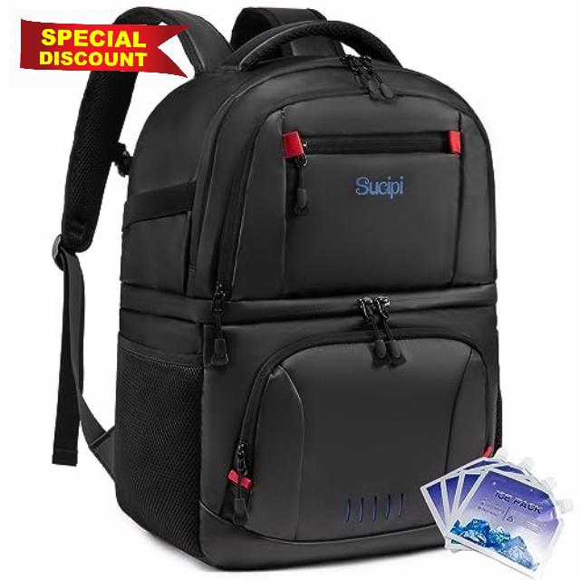 Sucipi Backpack Cooler Insulated Leak Proof 30 Cans
