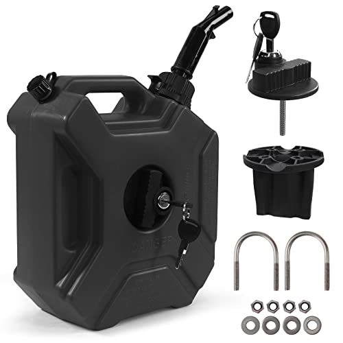 Fuel Oil Petrol Storage Backup Tank with Lockable Bracket