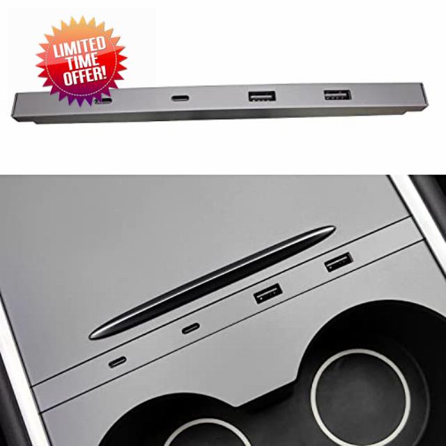 Tesla USB Hub for Tesla Model 3 Tesla Model Y 2023 2022 2021