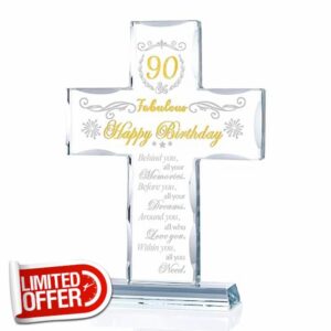 Crystal 90th Birthday Cross Gifts Decorative