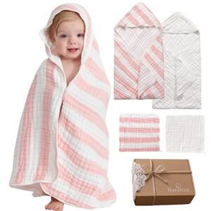 Preuim Muslin 6 Layers Natural Cotton Baby Bath Towels