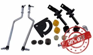 Solarhome Steering Wheel Drag Link Spindle Gear Kit GY21250 GY21251 M128102 M143338 Compatible with John Deere LA130 LA135 LA140 LA150