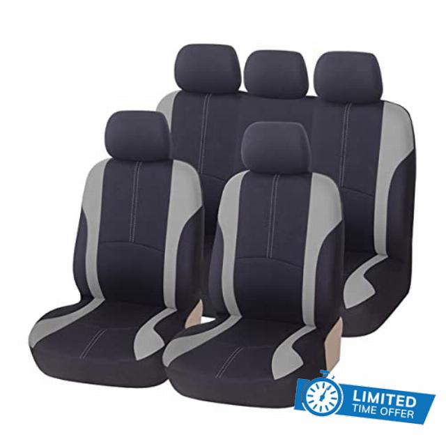 AICEL 9 Piece Car Seat Covers Full Set