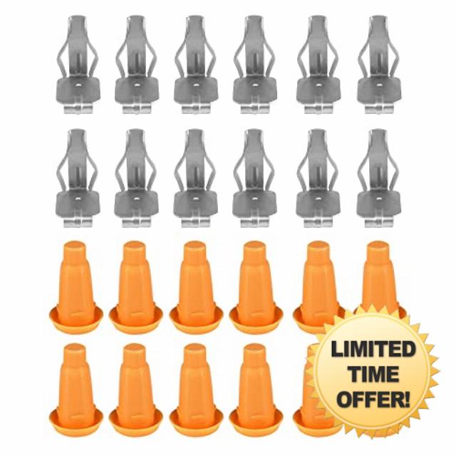 CULMKARI 12 Front Door Panel Frame Plugs & 12 Door Panel Clips Kit for 1964-1972 Chevy Chevelle 1967-1981 Pontiac Firebird 1967-1972 Oldsmobile Cutlass 1973-1975 Buick Apollo # 4853962 4500027