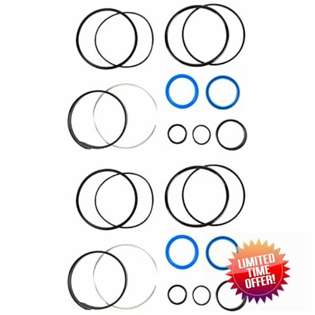 ATQUALOD 4.0"Bore x 1.75" Rod Cylinde Log Splitter Cylinder Rebuild Seal Kit(Set of 2)