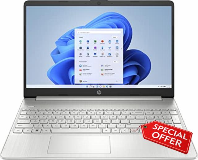 HP Laptop PC 15s-fq2037sa | Intel Core i5-1135G7 Processor | 8GB RAM | 256GB SSD | Intel Iris Xe GPU | 15.6 inch Full HD 16:9 display | Microsoft Windows 11 Home OS | Natural Silve