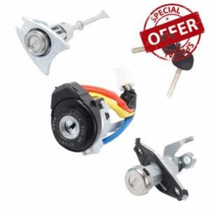 Dasbecan Full Lock Cylinder Set Ignition Switch With Keys Compatible With Hyundai Sonata 2009-2014 Hyundai Sonata Hybrid Model 2011-2015 Replaces# 81970-3SA00 81250-3SA00