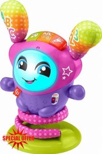 Fisher-Price Baby & Toddler Learning Toy DJ Bouncin&rsquo; Star with Music Lights & Bouncing Action for Ages 6+ Months