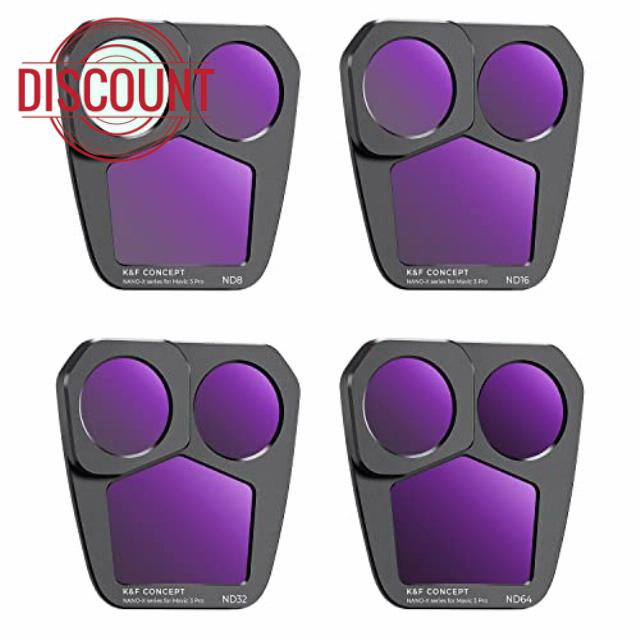 K&F Concept 4-pack ND Filter Kit for DJI Mavic 3 Pro/Pro Cine