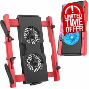 DeskLogics Laptop Cooling Pad 10-17 Inches Portable Laptop Cooler Stand Lap Desk Fan for Gaming PC
