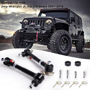 2034 Adjustable Quicker Disconnect Sway Bar links Compatible with Jeep Wrangler JK JKU 2007-2018