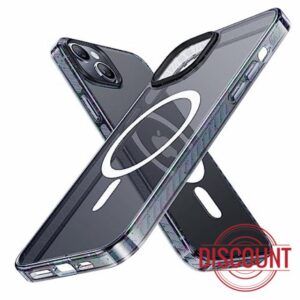 TORRAS 2023 New for iPhone 14 Case for iPhone 13 Case Clear [Military Grade Protection] [Compatible with Magsafe] Anti-Yellowing Magnetic Slim Shockproof Bumper Case for iPhone 13/14
