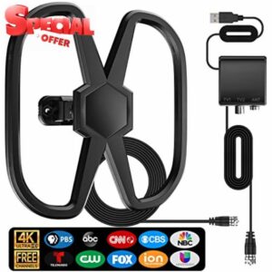 TV Antenna-2023 Upgraded Digital TV Antenna UP TO 750 Miles-Support Double TV