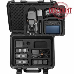 LEKUFEE Waterproof Carrying Case for DJI Mavic 3 Pro/DJI Mavic 3 Classic/DJI Mavic 3/Cine/Combo/DJI RC Pro/DJI RC/RC N1/Goggles 2/Integra/DJI Motion/RC Motion 2 and Accessories(Case Only)