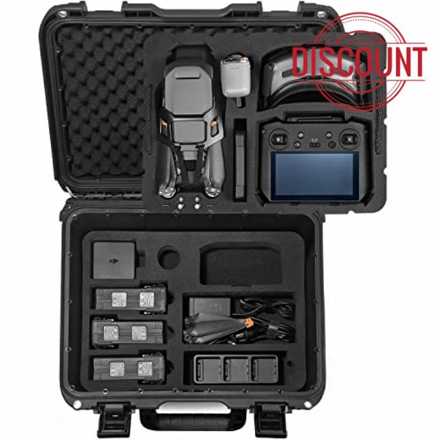 LEKUFEE Waterproof Carrying Case for DJI Mavic 3 Pro/DJI Mavic 3 Classic/DJI Mavic 3/Cine/Combo/DJI RC Pro/DJI RC/RC N1/Goggles 2/Integra/DJI Motion/RC Motion 2 and Accessories(Case Only)
