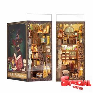 CUTEBEE DIY Book Nook Kit with Dust Proof
