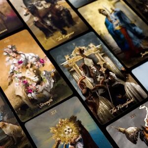 The Fool Gold Foil Tarot Deck with Gilded Edges