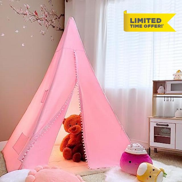 Cotton Play Tent (Pink