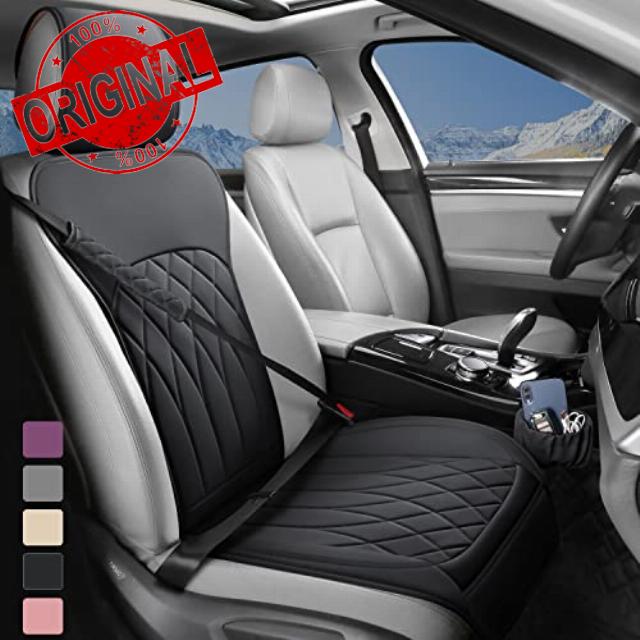 BEITK 1 Pack Leather Front Car Seat Cover