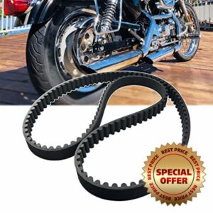 GYUPTRK Rear Drive Belt 128T 1-1/8" Fit for Harley Davidson Sportster 883 1200 XL Buell 1991-2003 Replace 40022-91 1204-0042