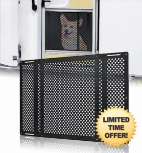 Aluminum Alloy RV Entry Screen Door Grille Adjusts from 22"- 31.5"