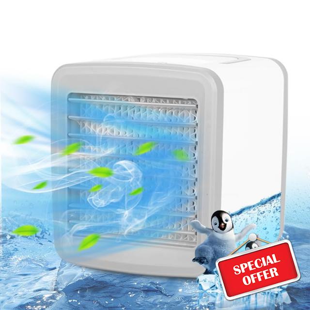 Mini Portable Air Conditioner Battery Powered Mini Ac For Bedroom Desk Room Car Tent Camping Personal Air Conditioners Small Air Cooler Fan