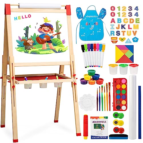 115 Accessories Deluxe Kids Wooden Easel