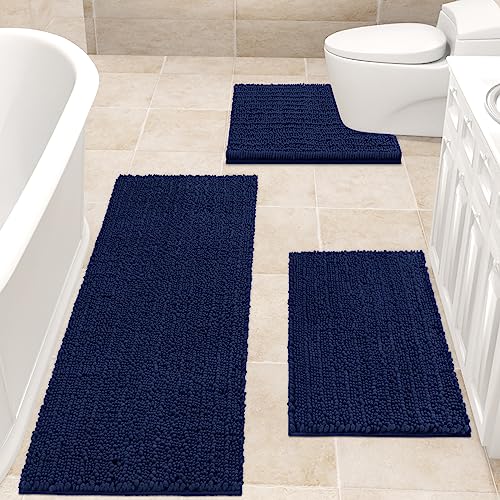 Non Slip Chenille Toilet Mat