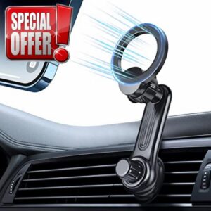 JTRSL Fits Magsafe Car Mount - 360&deg; Rotating Magnetic car Phone Mount