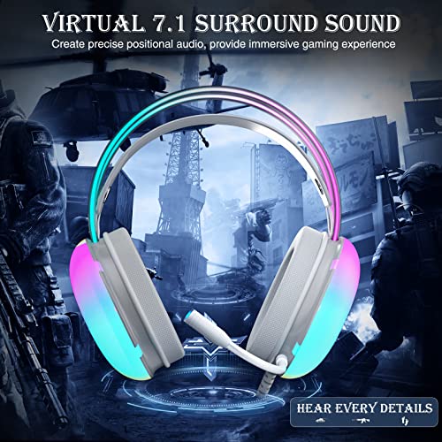 RGB Rainbow Backlit Headset
