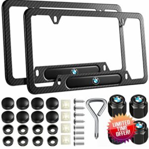 Black License Plate Frames for BMW