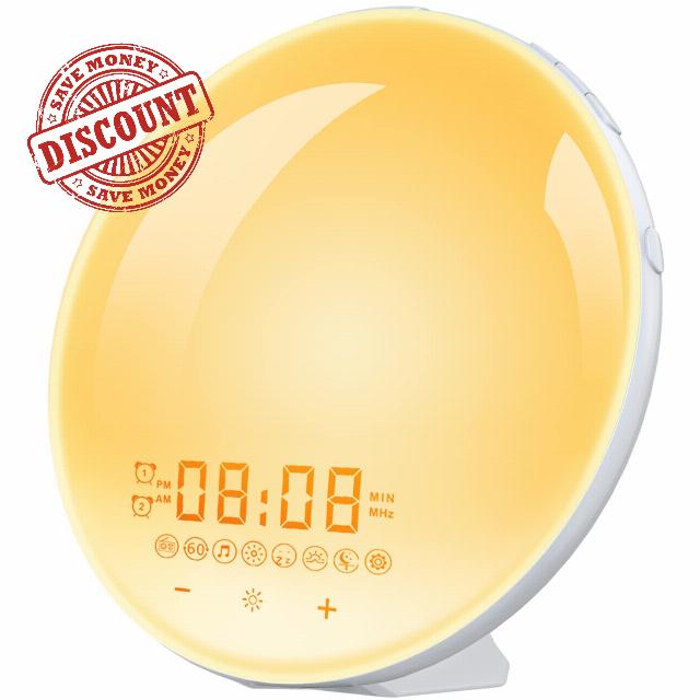 URDUIN Sunrise Alarm Clock for Kids Heavy Sleepers Adults