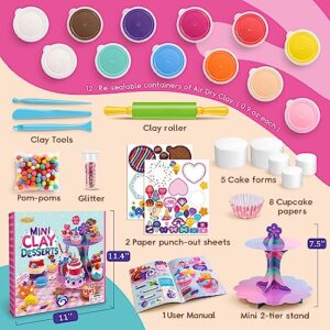 Make Your Own Mini Desserts with Air Dry Clay