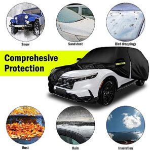 Universal Fit Outdoor Full Exterior Cover Rain Sun UV Snowproof Protection with Door Zipper