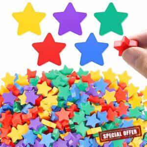 Chuangdi 500 Pcs Star Erasers Mini Erasers for Boys Girls School Awards Teacher Supplies Colorful Fun Erasers Cute Erasers for Party Favors Goodie Bag Filler Back to School Gifts
