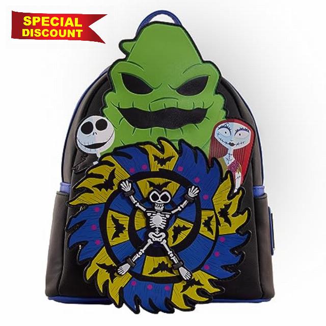 Loungefly - the Nightmare Before Christmas 30th Backpack - Disney - the Nightmare Before Christmas - Amazon Exclusive - Cute Collectable Bag - Gift Idea - Official Merchandise - for Boys