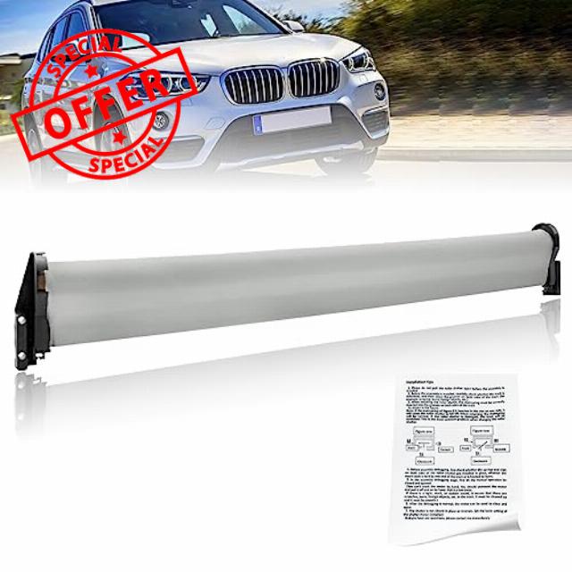 FARLEYO Panoramic Sunroof Sunshade Shade Curtain Cover for BMW X1 F48 F45 F46 2007-2018 Replace Number#54107391797-(Grey)