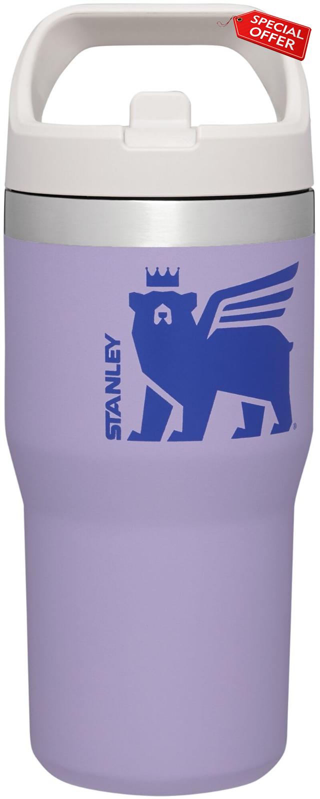 Stanley Wild Imagination GO IceFlow Flip Straw Tumbler 20oz Lavender Cub